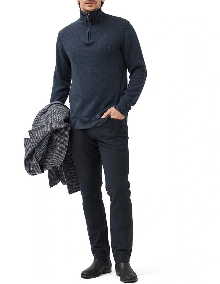 Merrick Bay Knit Sweater in Ink