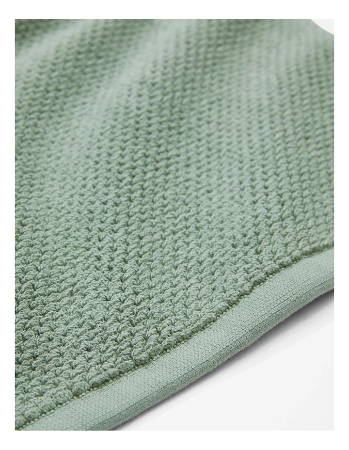 Calo Australian Cotton Bath Mat in Faded Moss