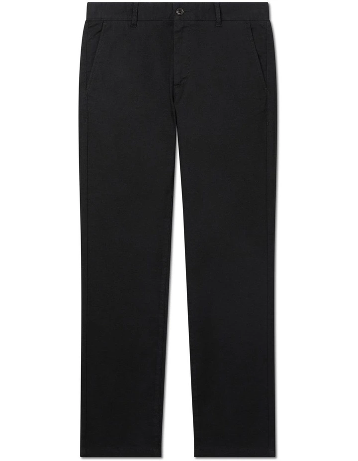 Junior Fit Washed Oxford Chino in Black