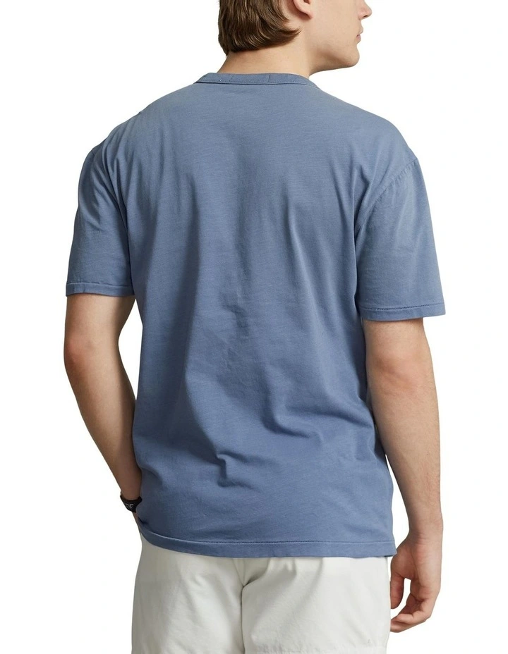 Classic Fit Jersey Graphic T-Shirt in Blue