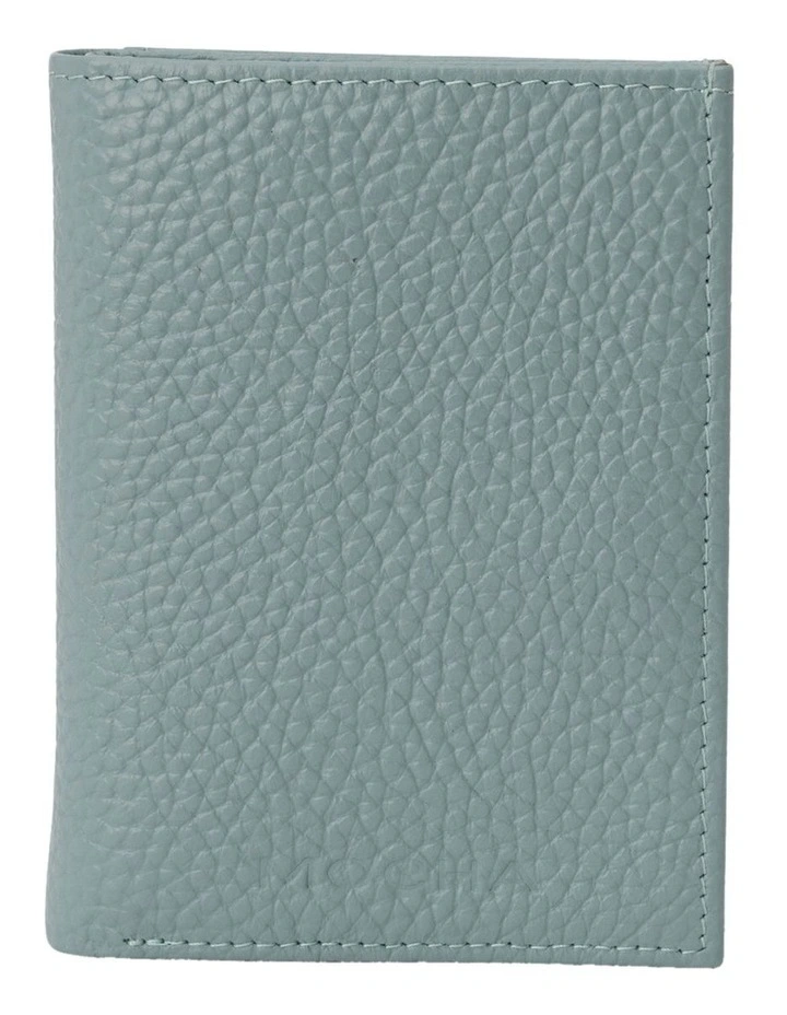 Mia Leather Wallet in Light Blue