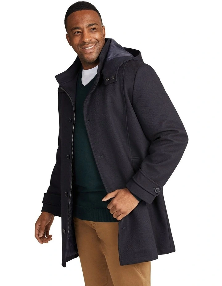 Nathan Hood Coat in Navy