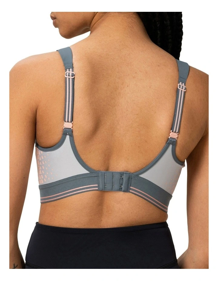 Triaction Control Lite Minimiser Sports Bra in Grey
