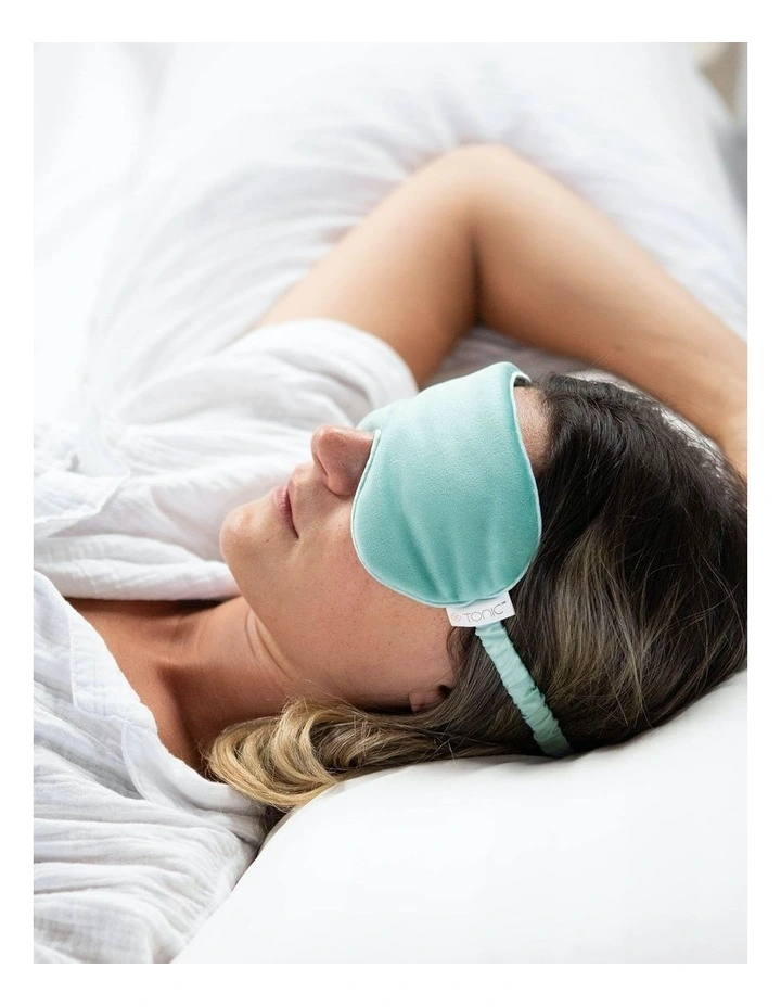 Luxe Velvet Eye Mask in Seafoam