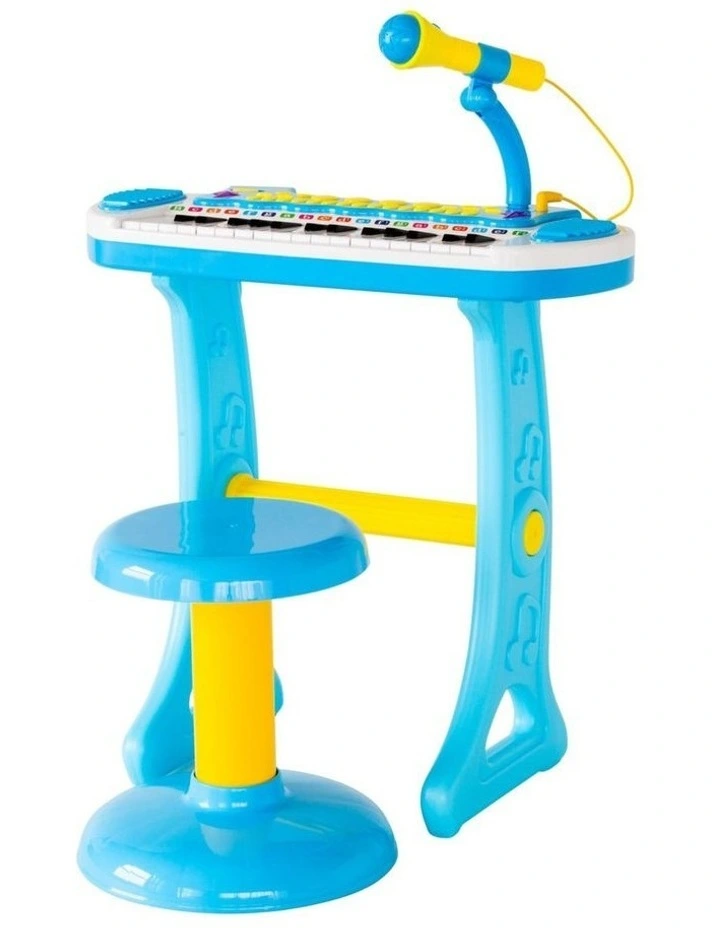 Electronic Keyboard with Stand in Blue