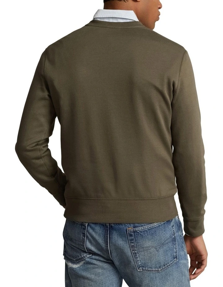 Bear Fleece Sweatshirt in Green
