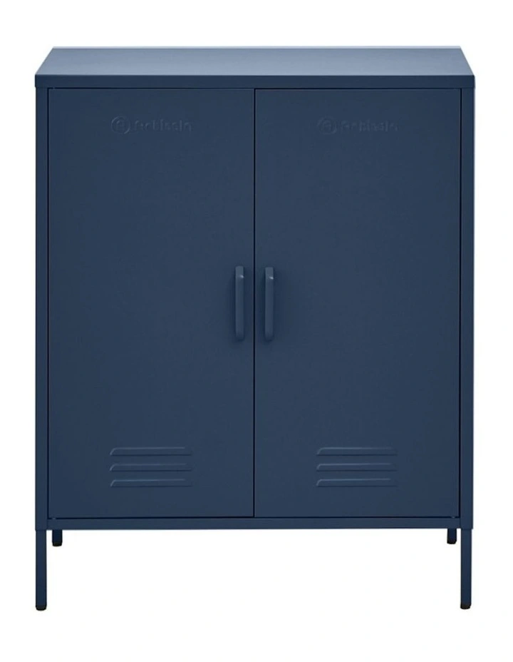 Buffet Sideboard Metal Cabinet in Blue