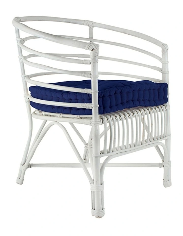 Heeli Cane Chair Lounge Seat in White