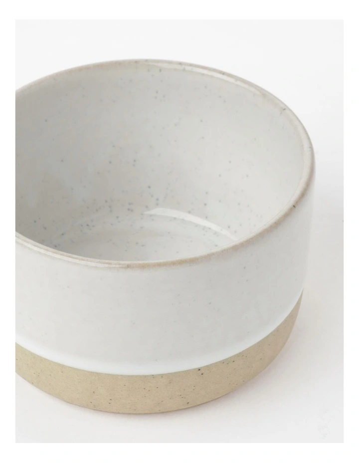 Esperance Wiped Edge Ramekin 10x10x5cm in White/Sand