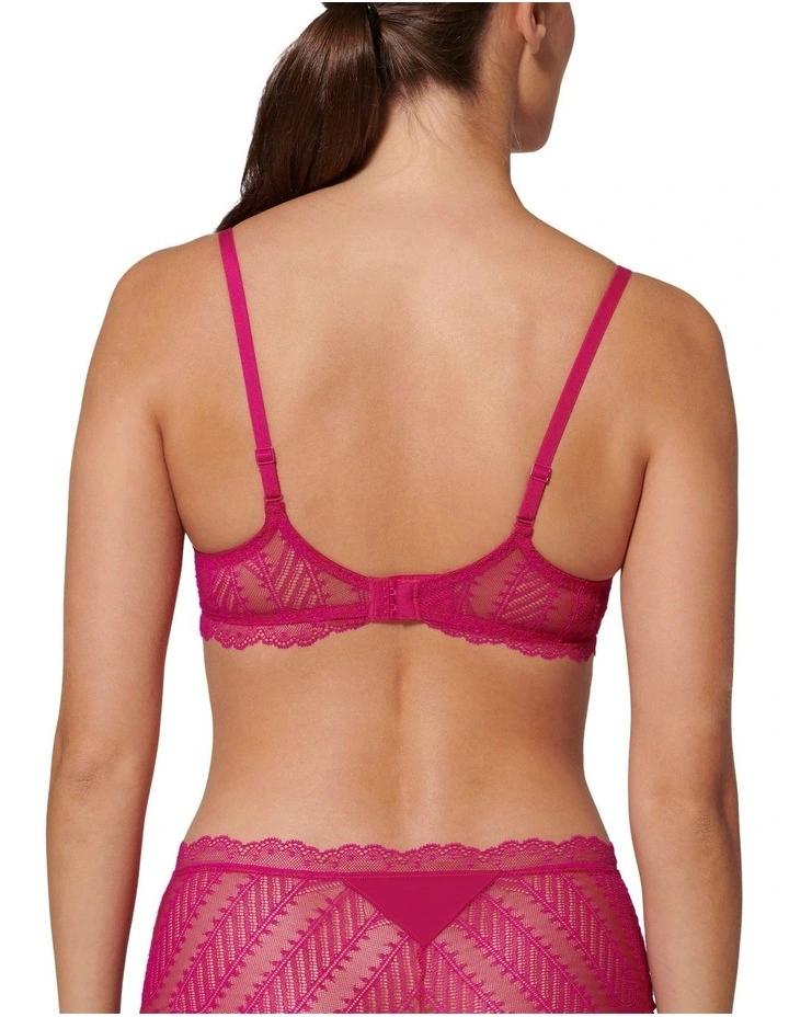 Canopee Full Cup Plunge Bra in Pink