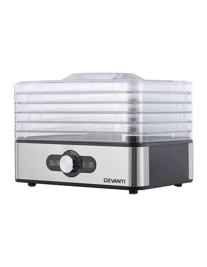 Stainless Steel Food Dehydrator 5 Trays