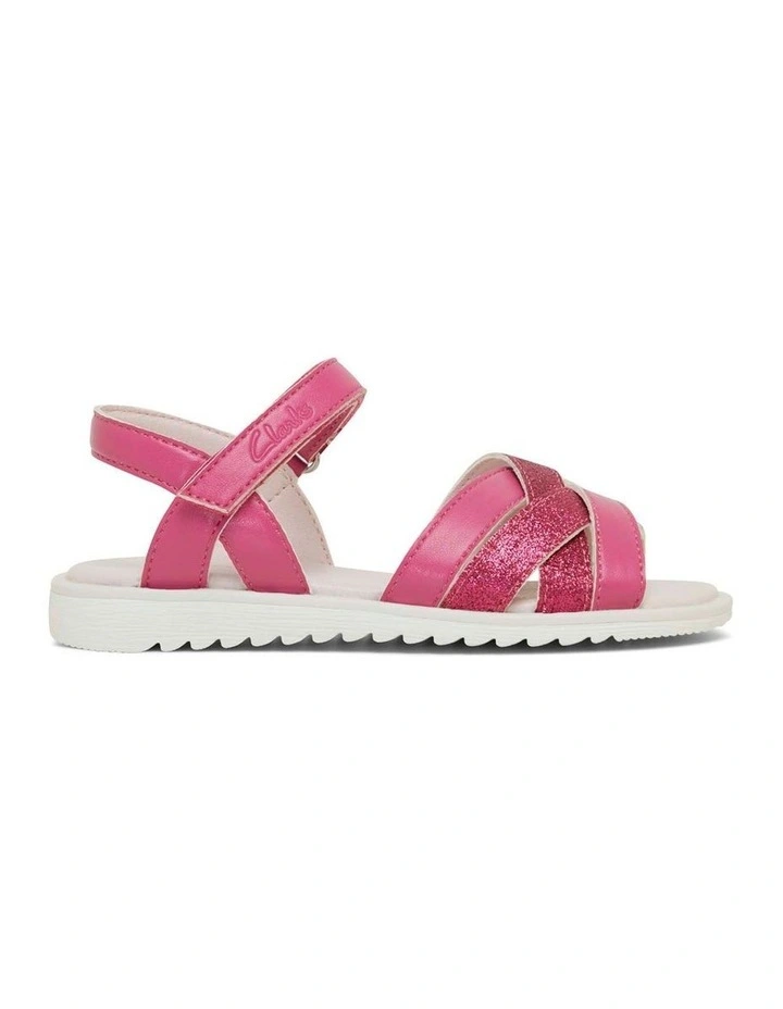 York Sandals in Raspberry