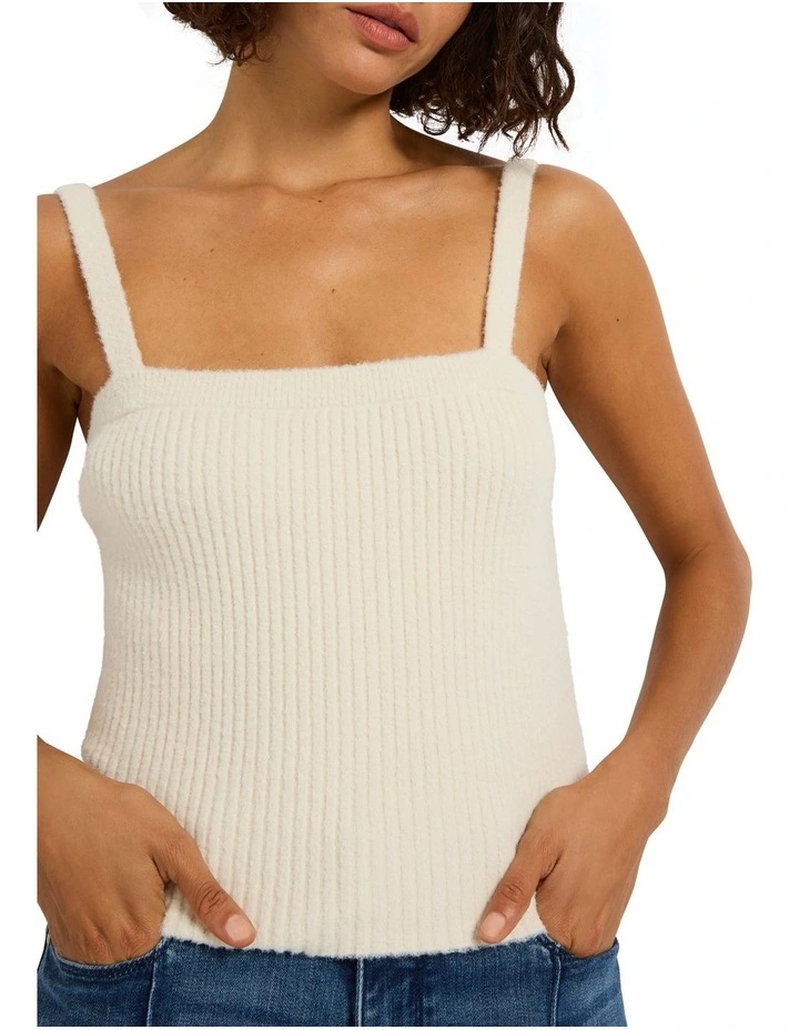 Cherie Shrug Knit Top in Ecru