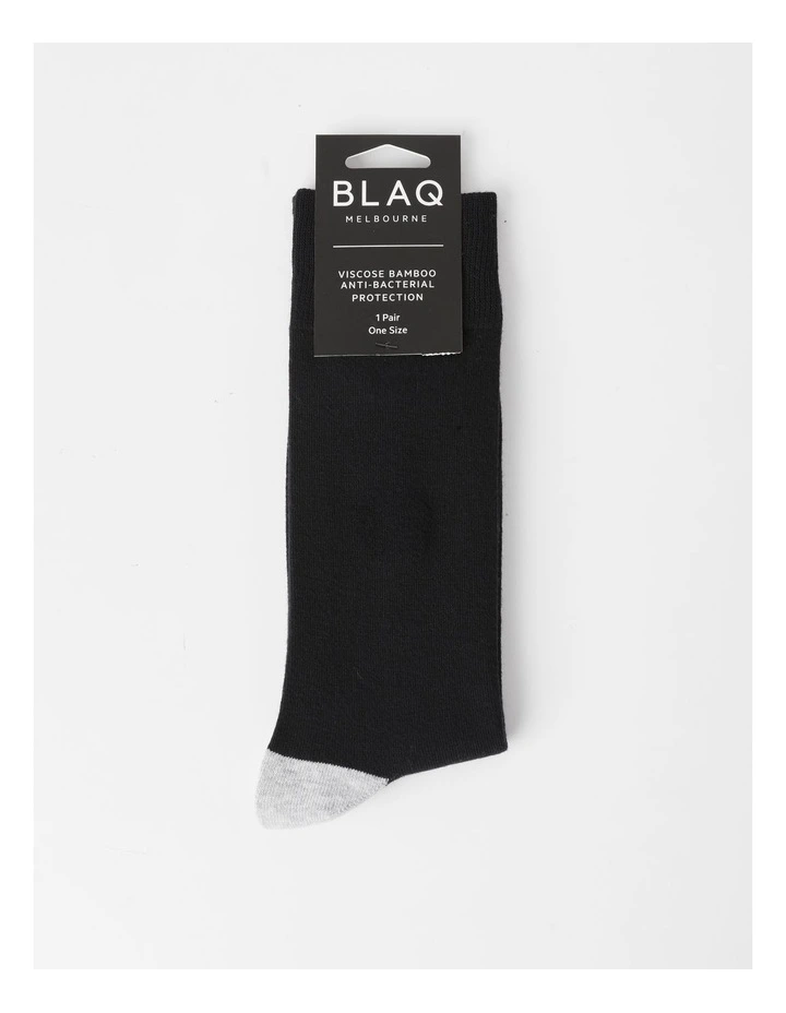 Plain Bamboo Heel & Toe Sock in Navy
