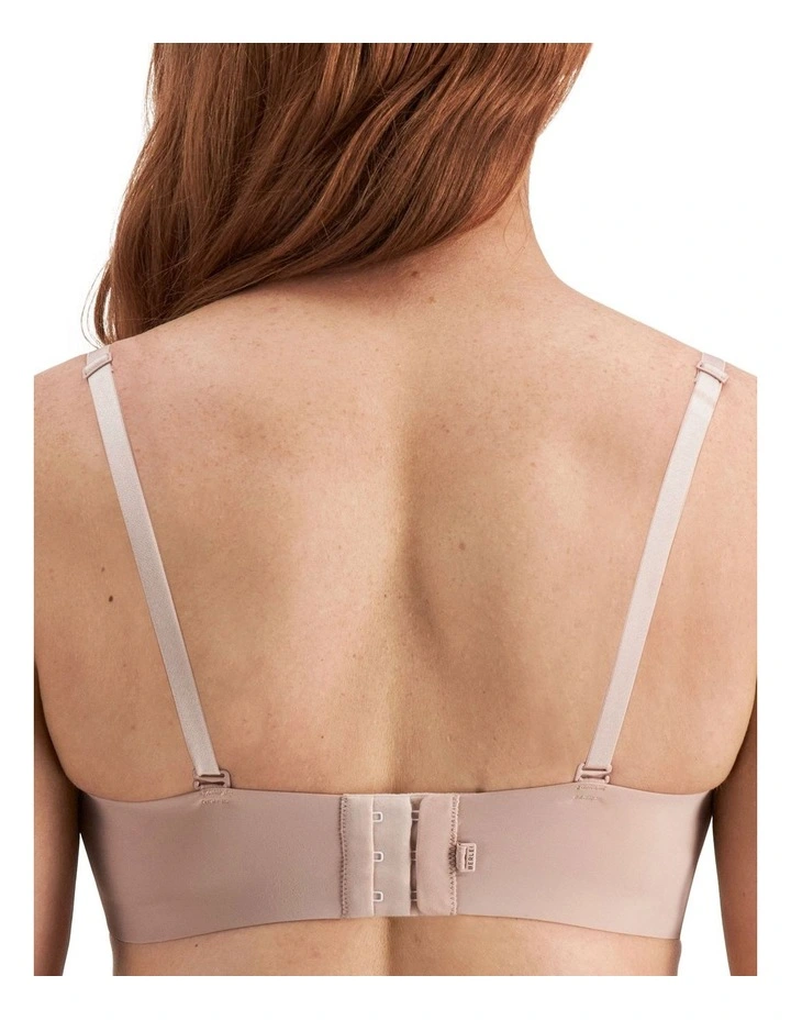 Luminous Strapless Lace Bra in Nude Lace
