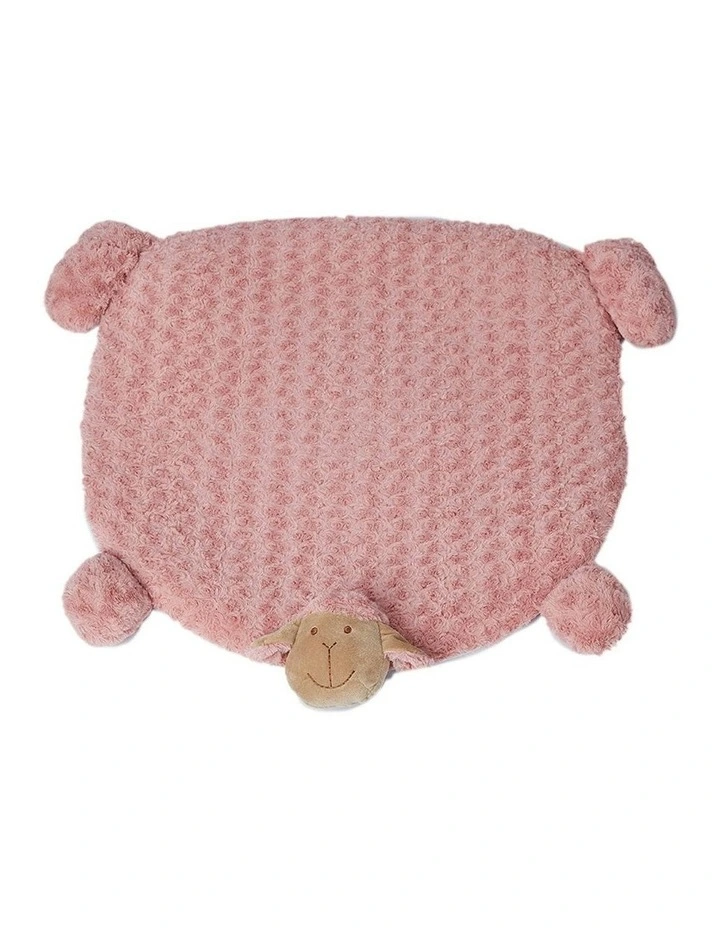 Cushion Puppy Kennel Mat Pet Calming Bed Squeaky Toys in Pink