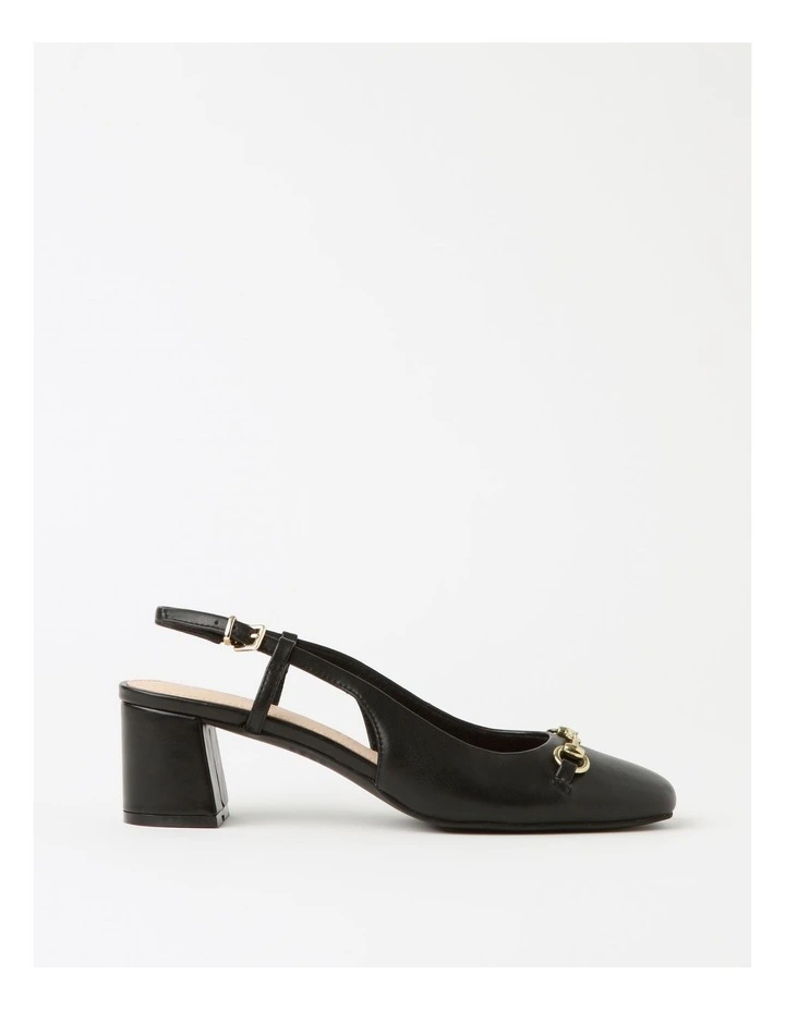 Gloria Heeled Shoe in Black