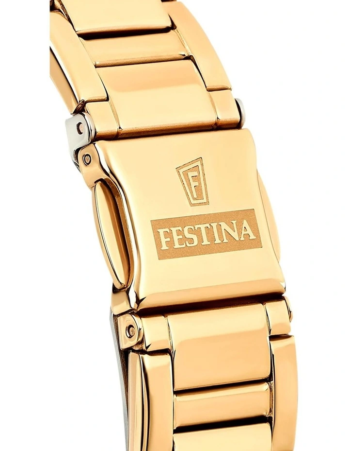 Boyfriend Stainless Steel Watch in Gold