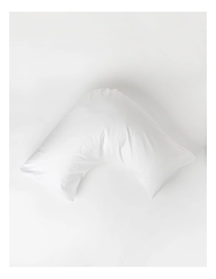 300TC Australian Superfine Cotton U-Shaped Pillowcase in White