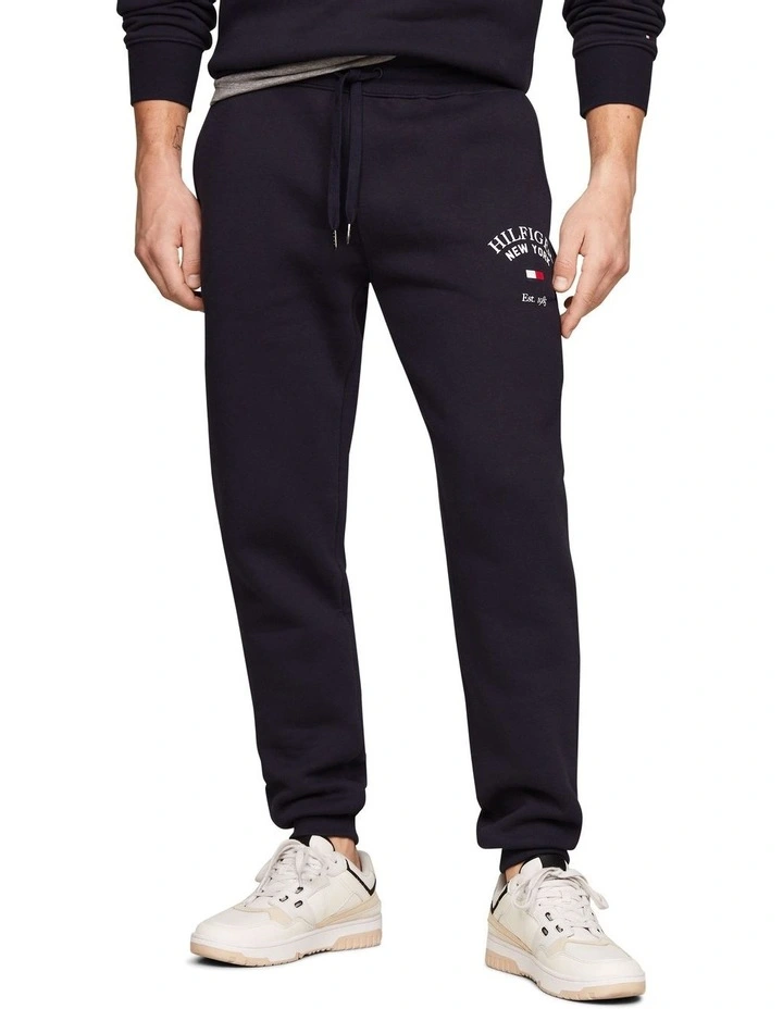 Arched Varsity Logo Sweatpant in Blue