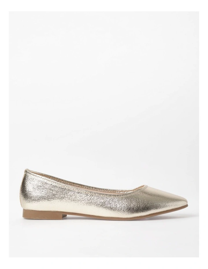 Reva Flat Shoes In Gold