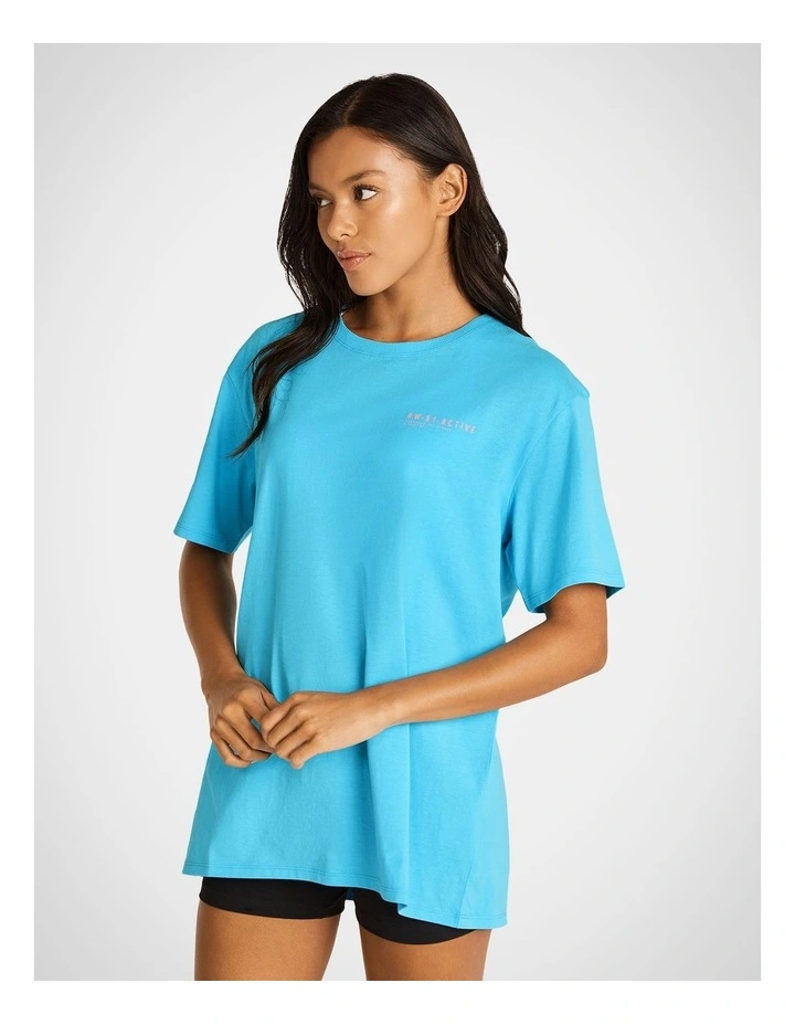Multi Logo Tee Pacific in Blue