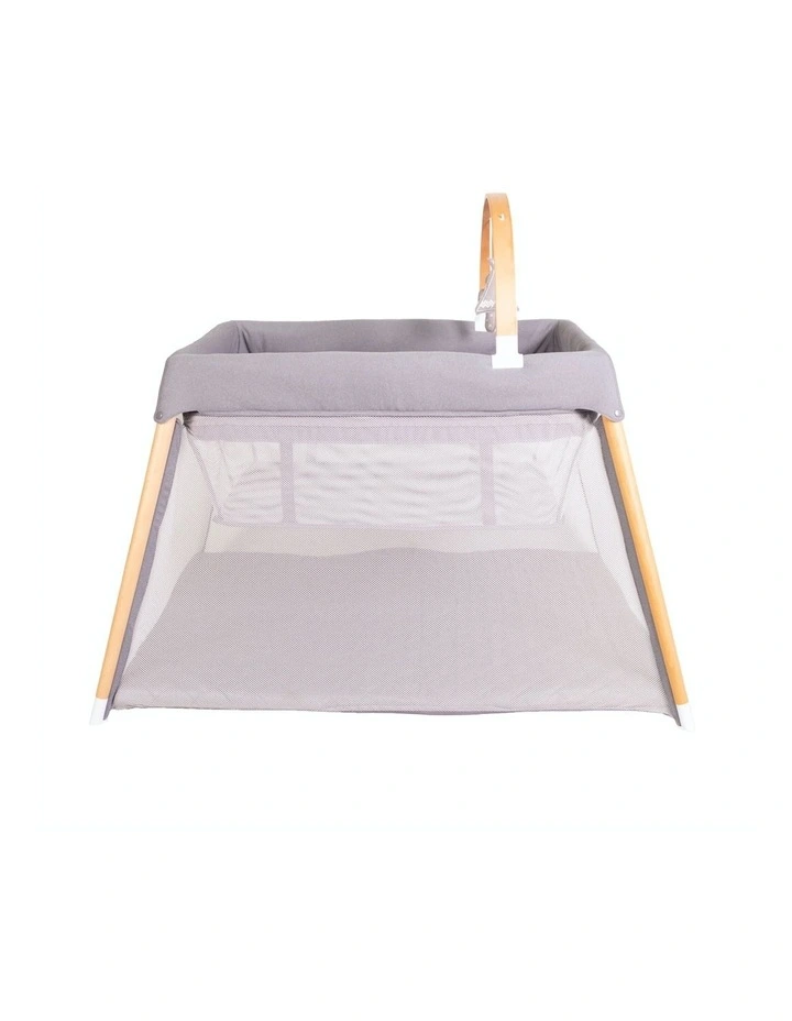 Zuri Timber Travel Cot Natural