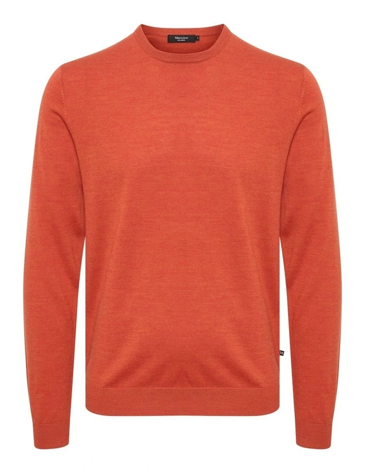 Merino Knit in Coral Gold Melange