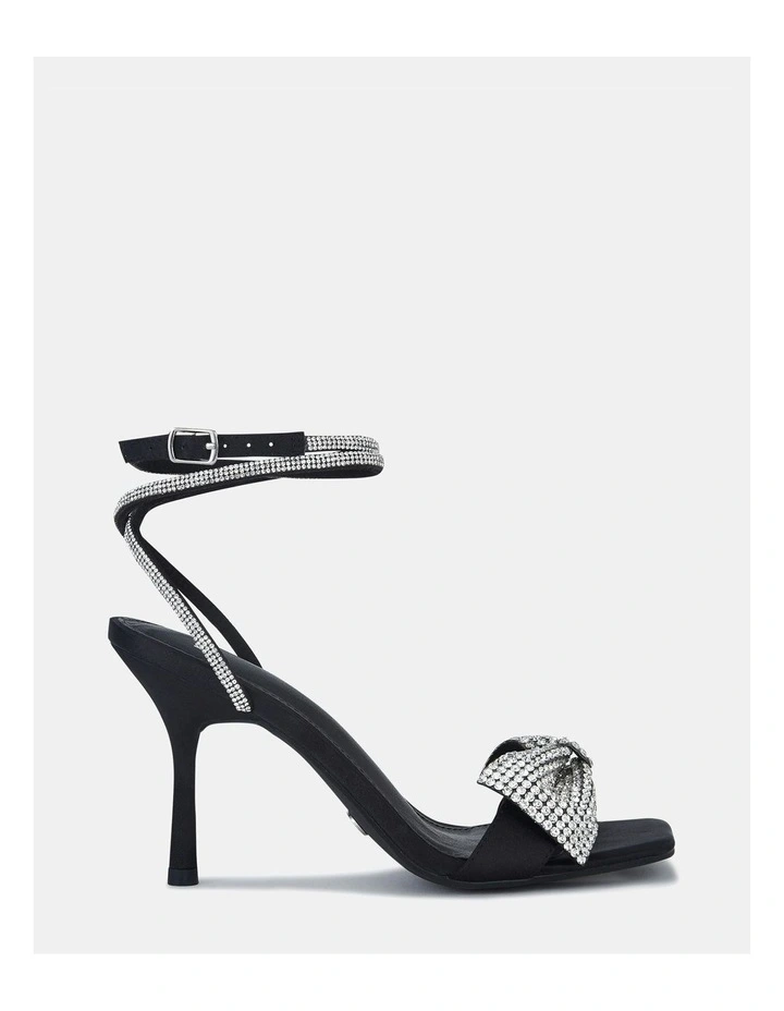 Yass Stilettos in Black Satin