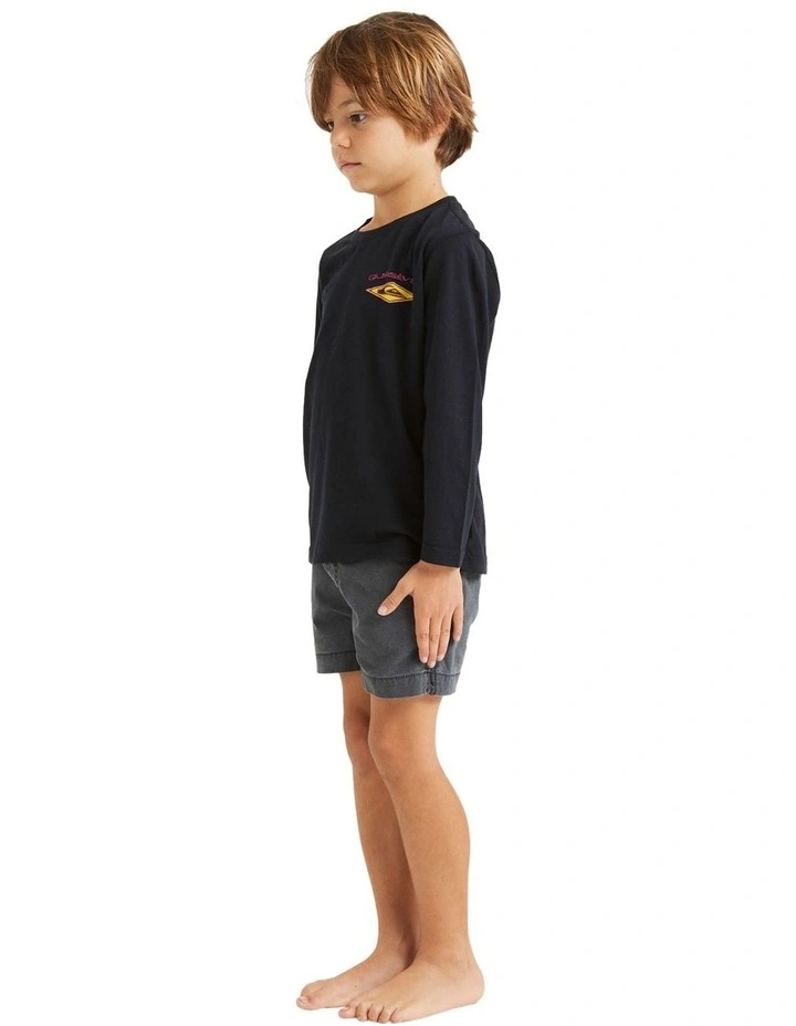 Diamond Long Sleeve T-shirt in Black