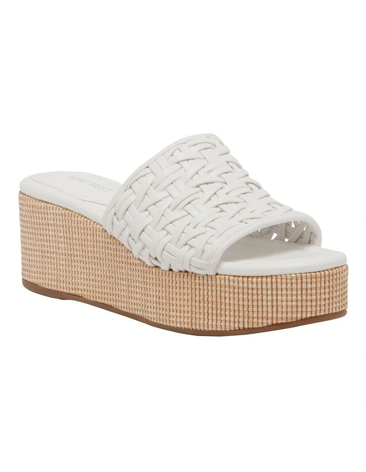 Blens Platform Slide in White