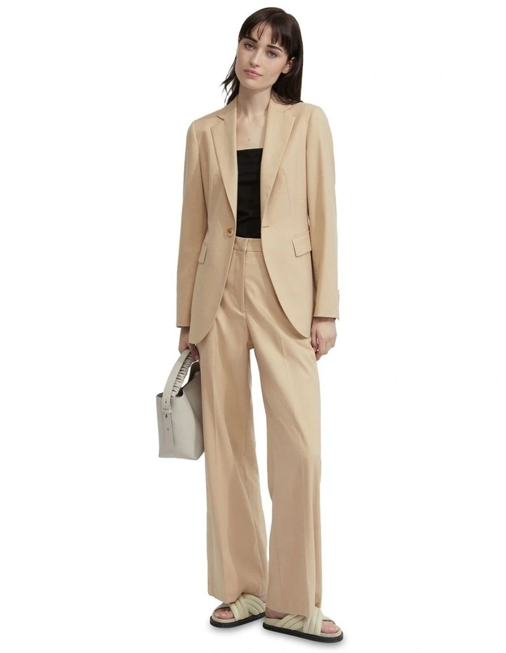 Ebony Eco Suit Jacket in Camel