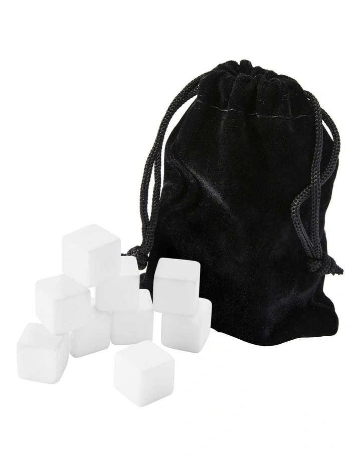 Cocktail & Co Reusable Gin Stone Set of 9 White Gift Boxed