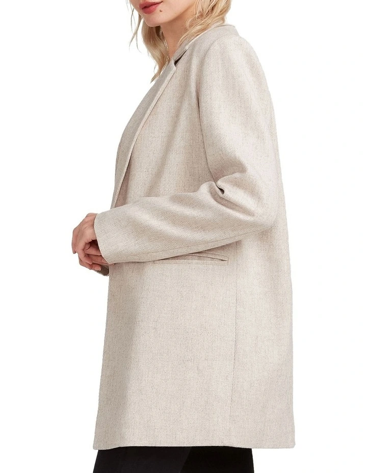 Kensington Oversized Coat in Beige