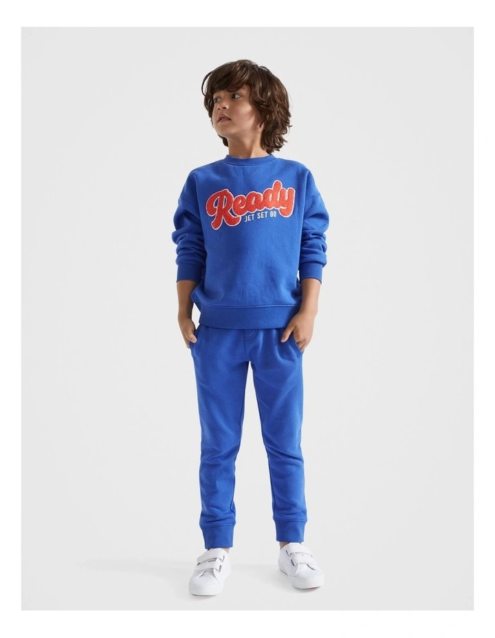 Ready Sweat Top in Cobalt Blue