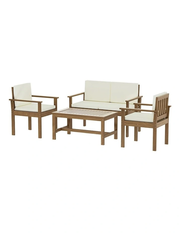 4-Seater Outdoor Sofa Set in Acacia Wood