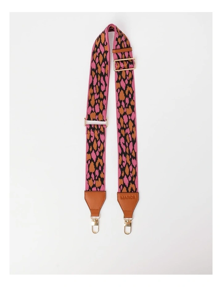 Cali Bag Strap Accessory in Pink Cheetah