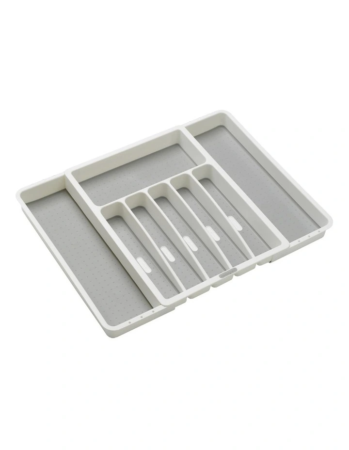Expandable Cutlery Tray in White