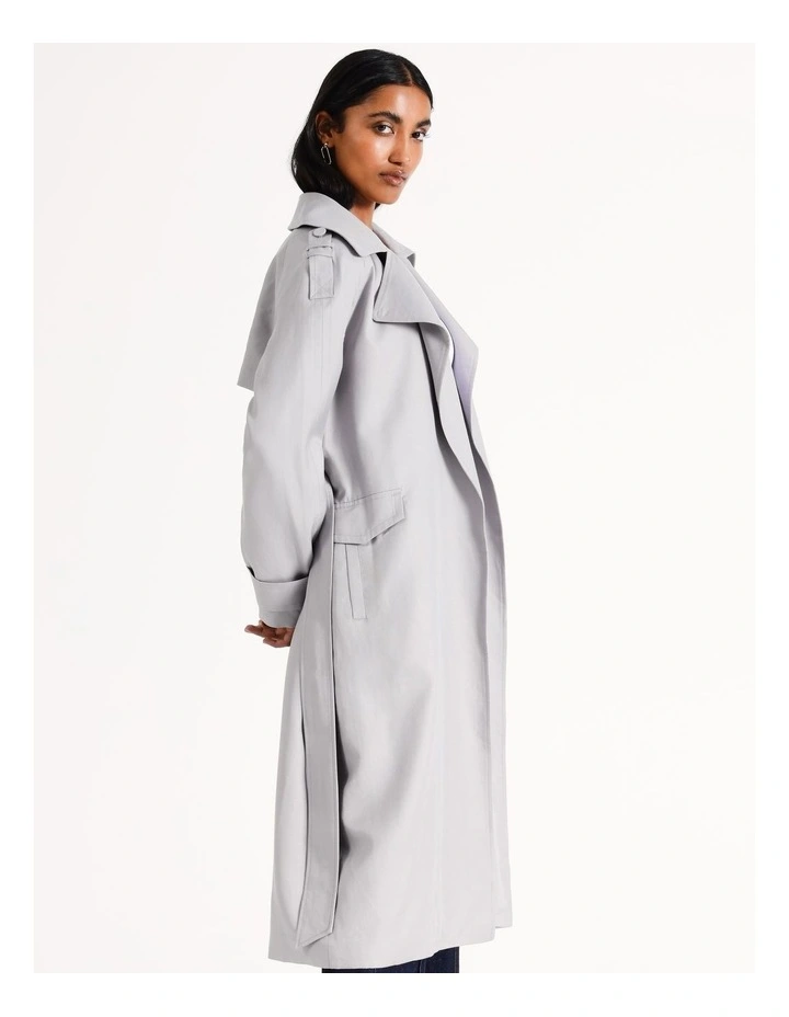 Lightweight Duster Trench in Grey
