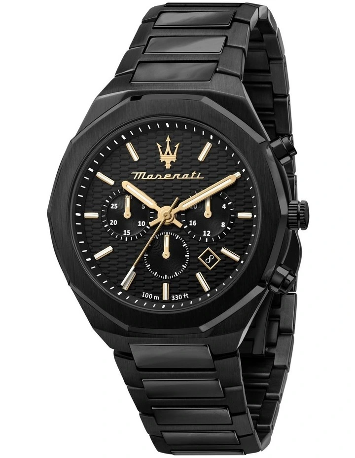 Stile Stainless Steel Chronograph Watch R8873642005 in Black