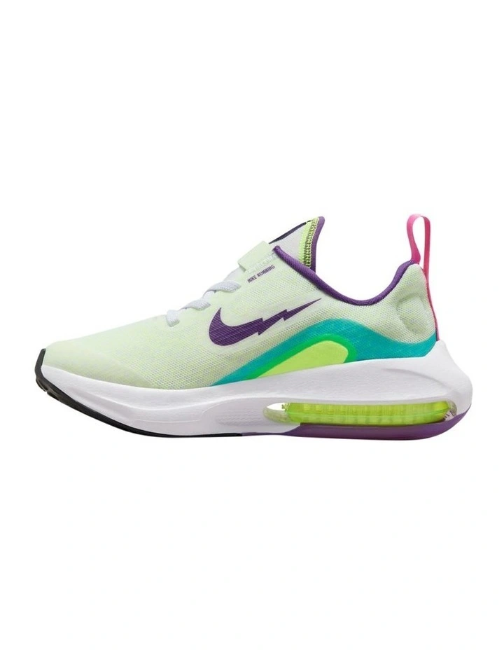 Air Zoom Arcadia 2 SE Pre-School Sport Shoes in White/Purple Cosmos
