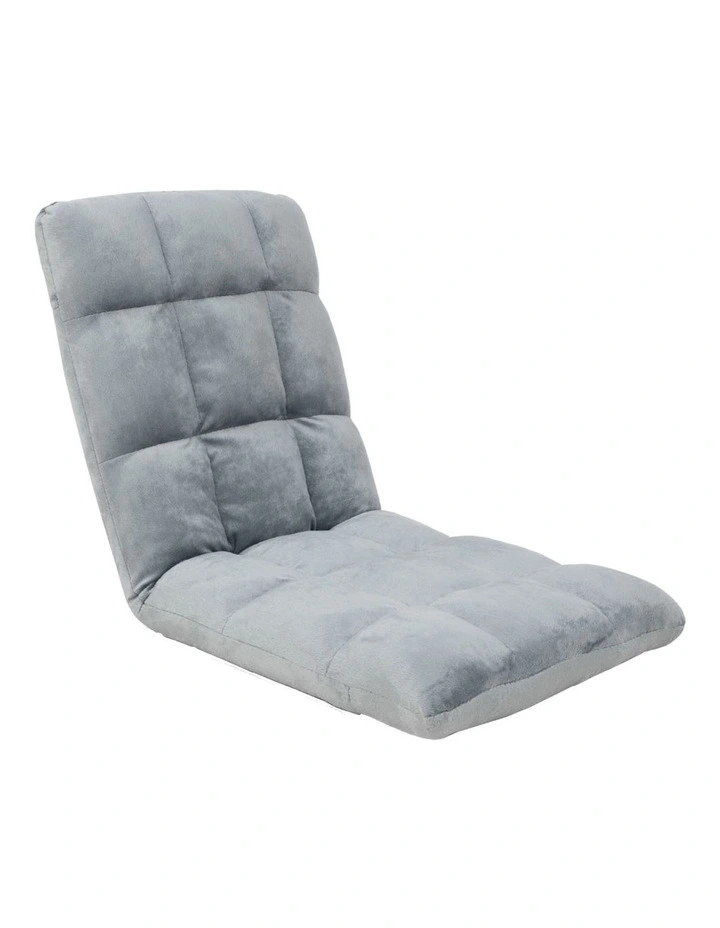 Sarantino Adjustable Cushioned Floor Gaming Lounge Chair 99 x 41 x 12cm Grey