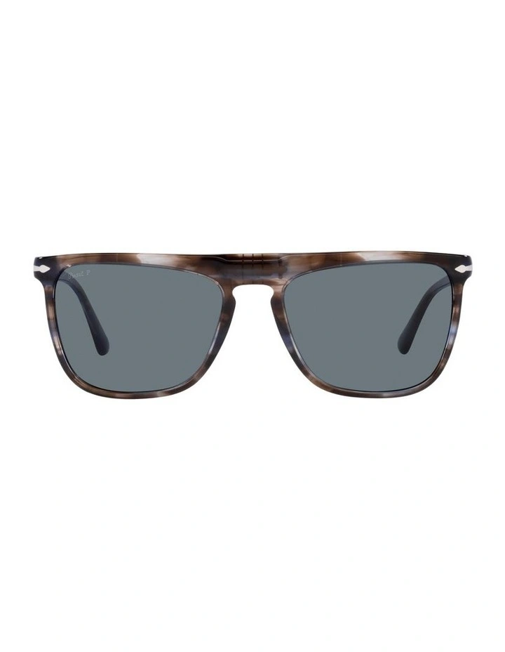 PO3225S Blue Polarised Sunglasses