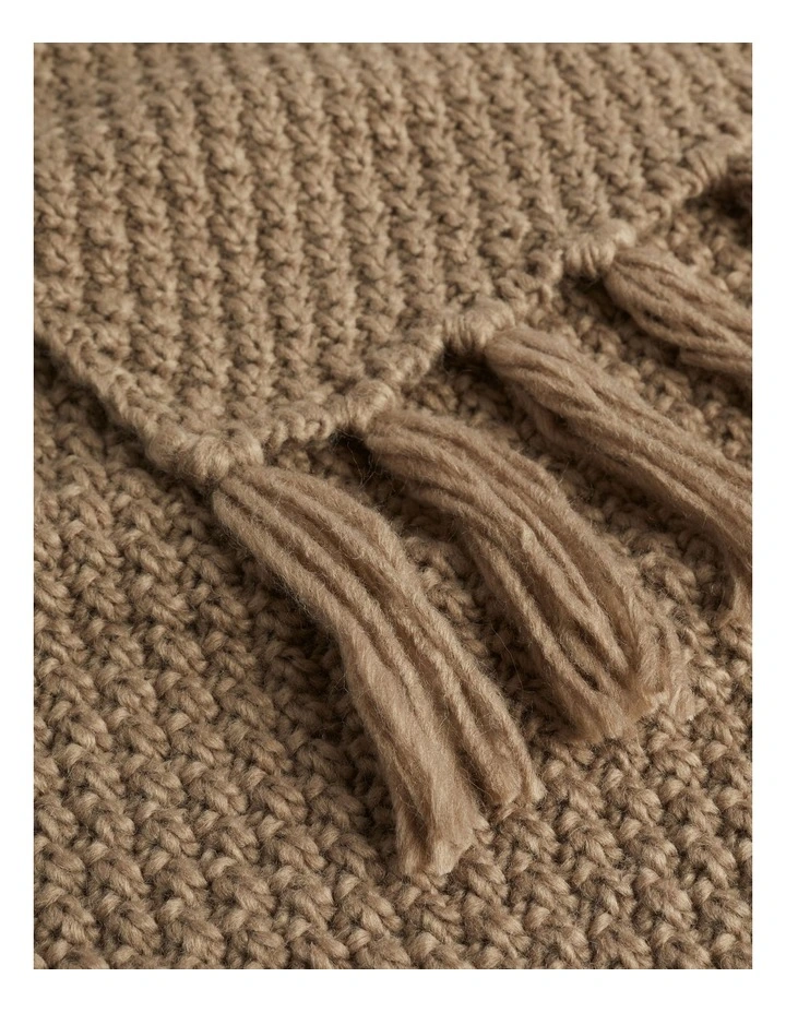 Hand Knit Scarf in Hazel