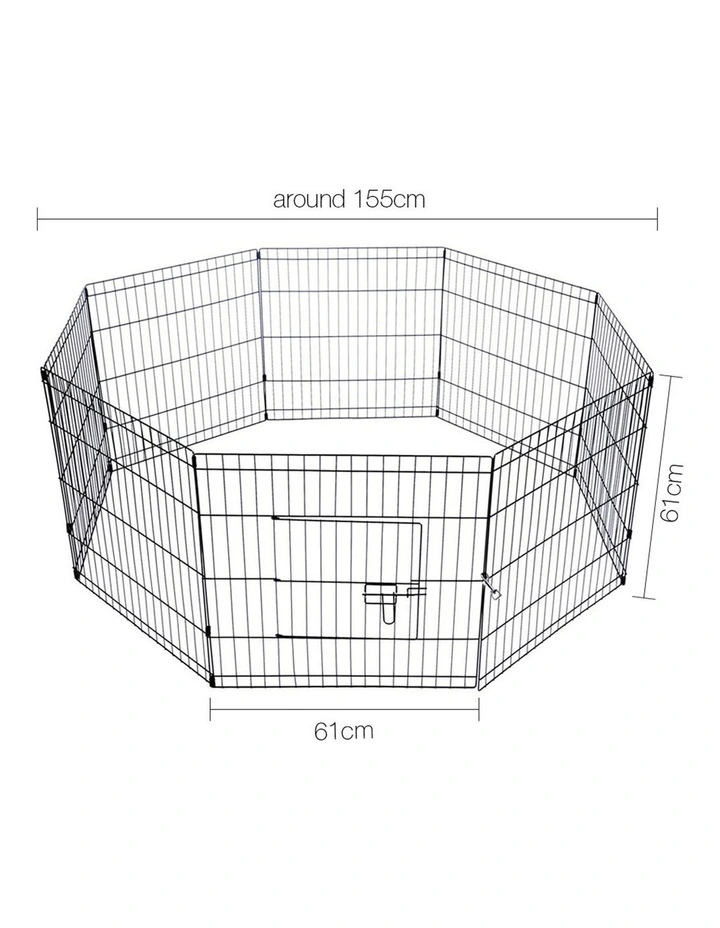 24" 8 Panel Pet Dog Playpen