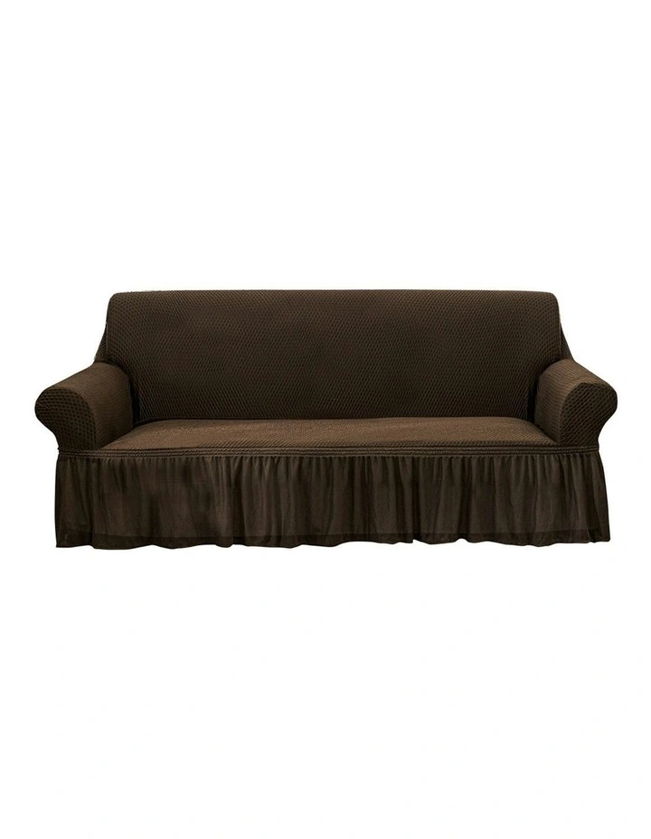 4-Seater Sofa Cover Couch Protector in Coffee