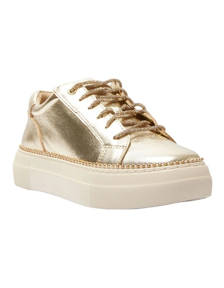 Persia Sneakers in Gold Leather