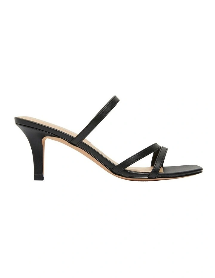 Marilyn Black Smooth Sandals