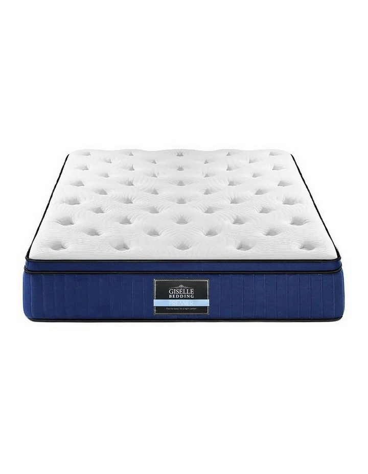 Cool Gel Memory Foam 7 Zone Pocket Spring Queen Size Mattress in White