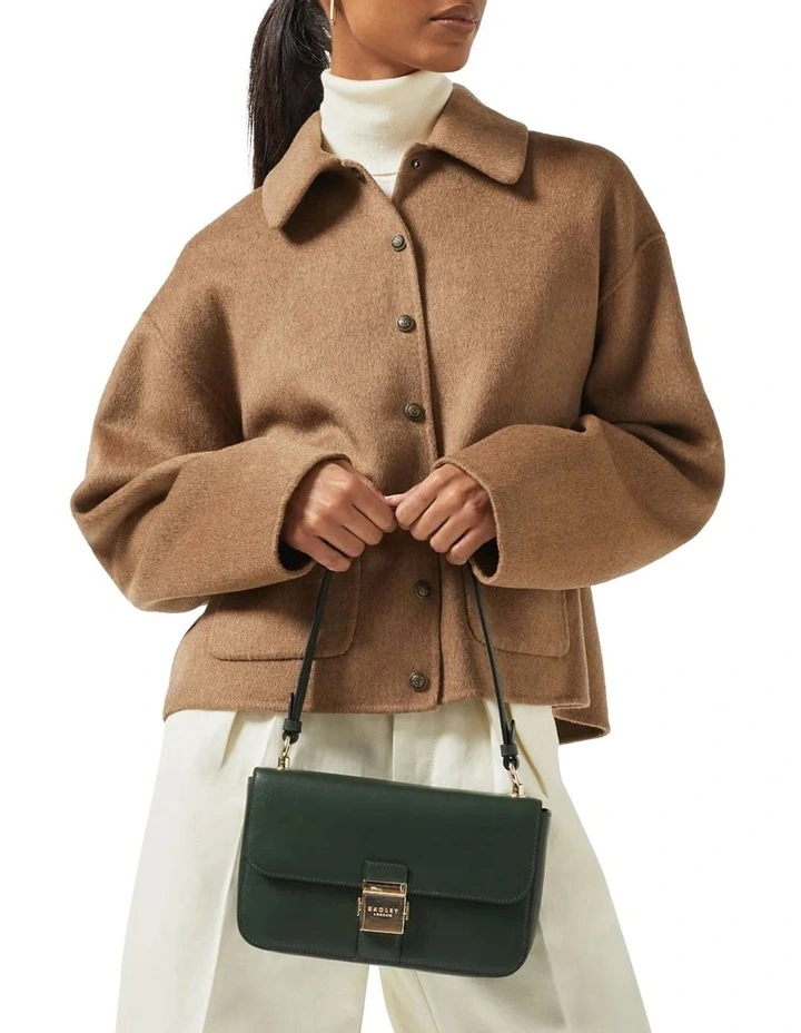 Hanley Close Medium Flapover Shoulder Bag in Dragon